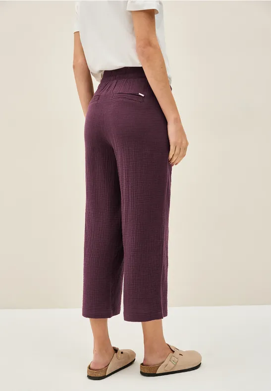 Weite Culottes aus Musselin