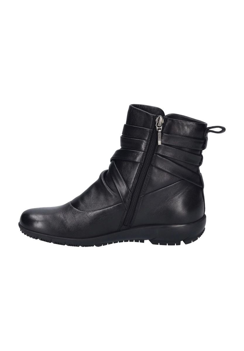 Elegante Leder-Stiefeletten mit Riemen
