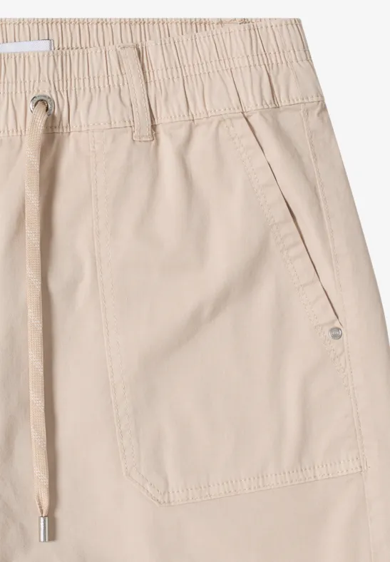 Lässige Straight-Leg Shorts mit Kordelzug