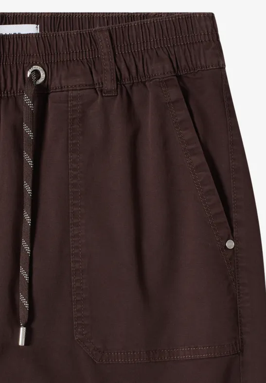 Entspannte Straight-Leg Twill-Shorts