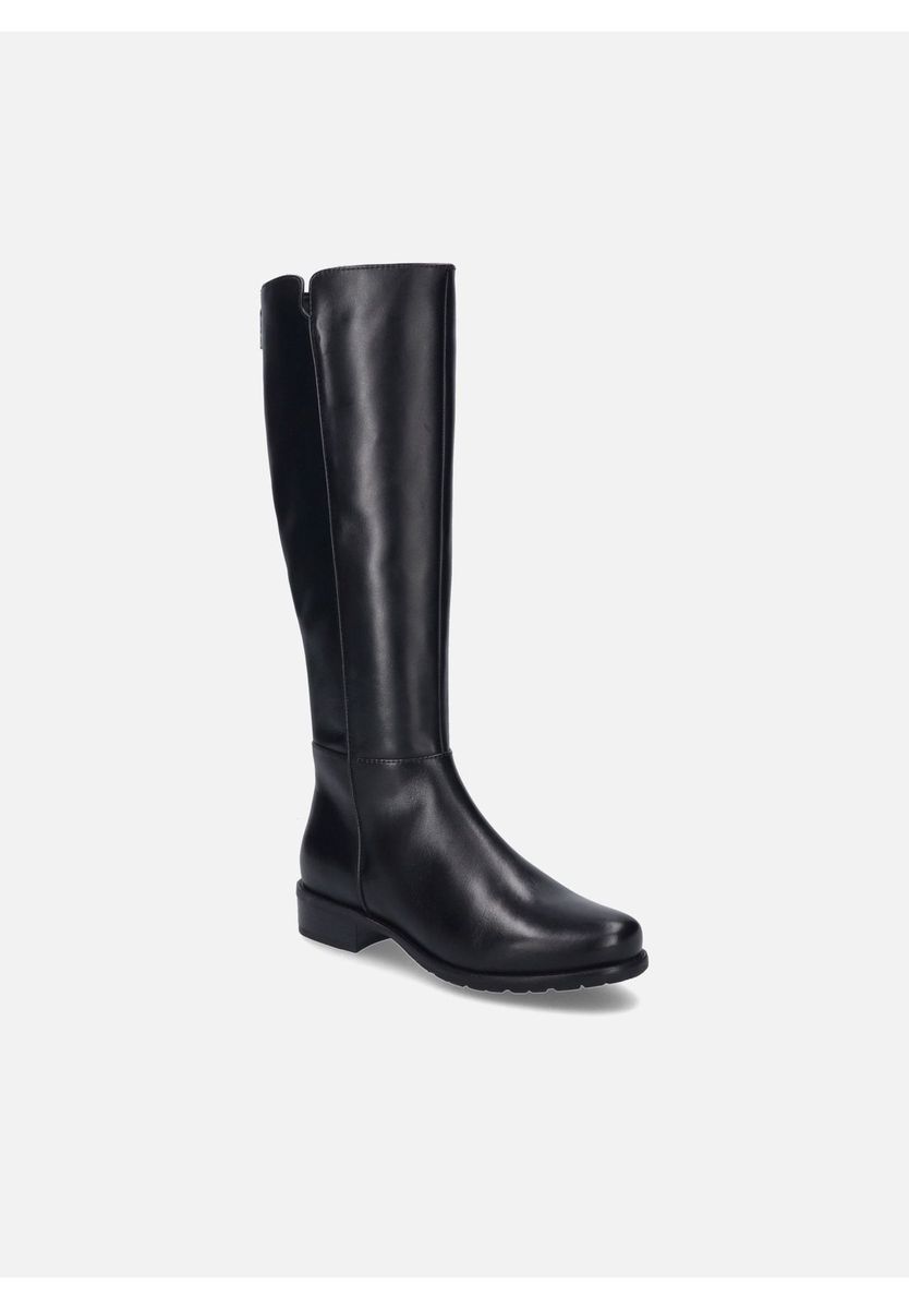 Zeitlose kniehohe Lederstiefel