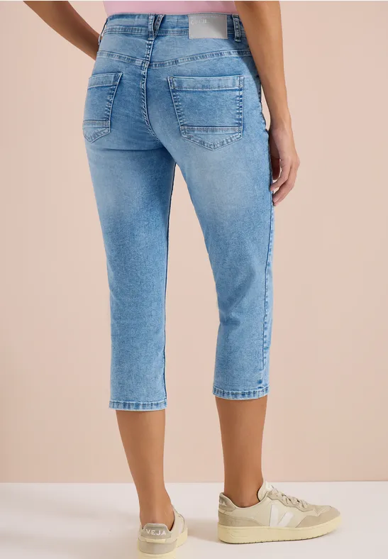 Lässige 3/4-Jeans im Slim Fit