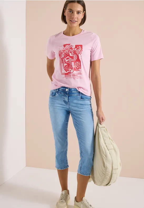 Lässige 3/4-Jeans im Slim Fit