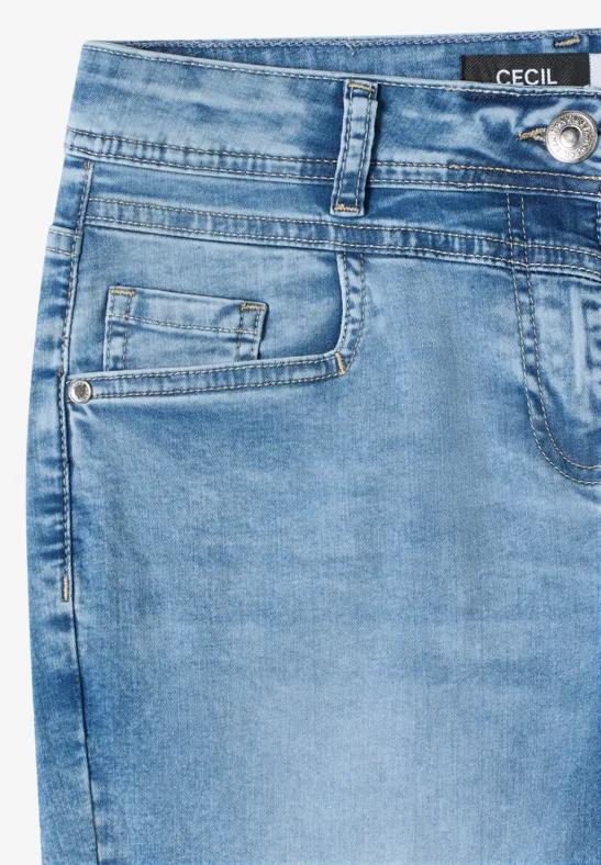 Lässige 3/4-Jeans im Slim Fit