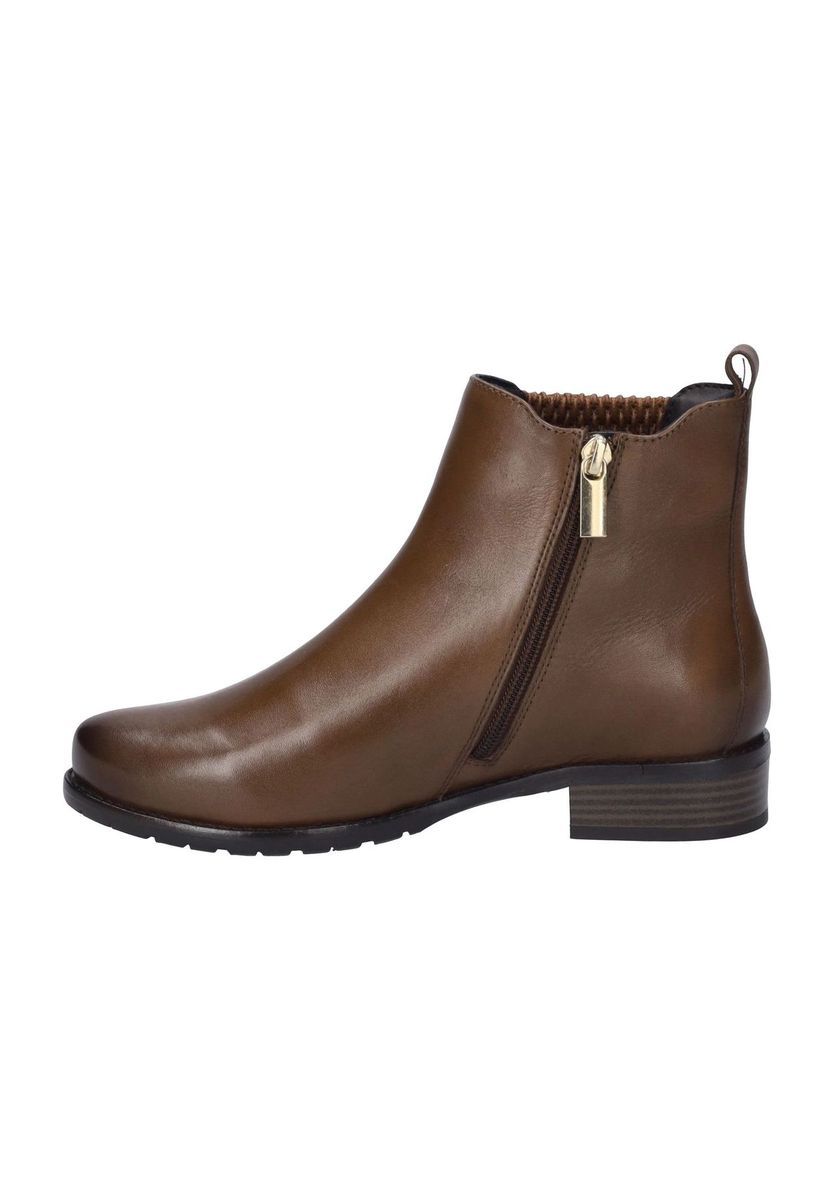 Elegante Leder-Stiefeletten mit Reißverschluss
