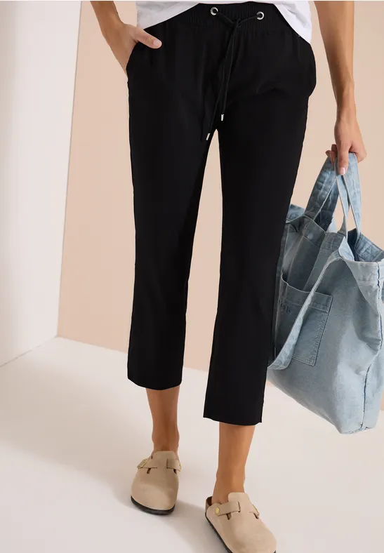 Slim Leg Jerseyhose mit Tunnelzug