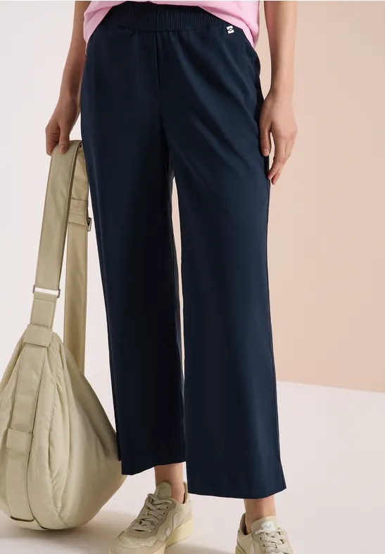 High-Waist Wide-Leg Hose