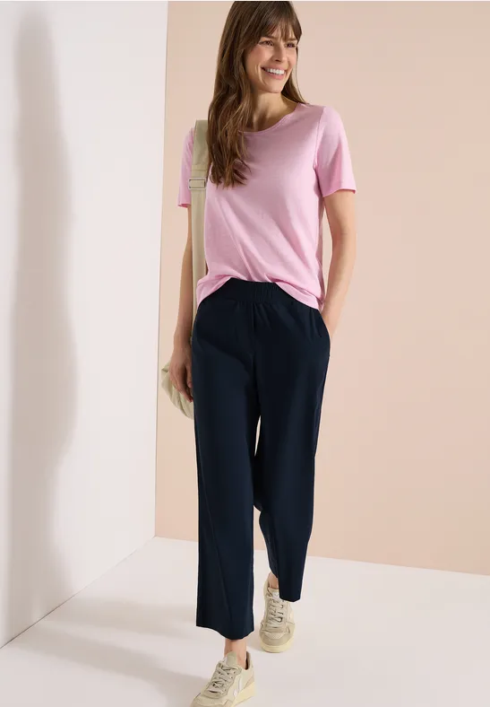 High-Waist Wide-Leg Hose
