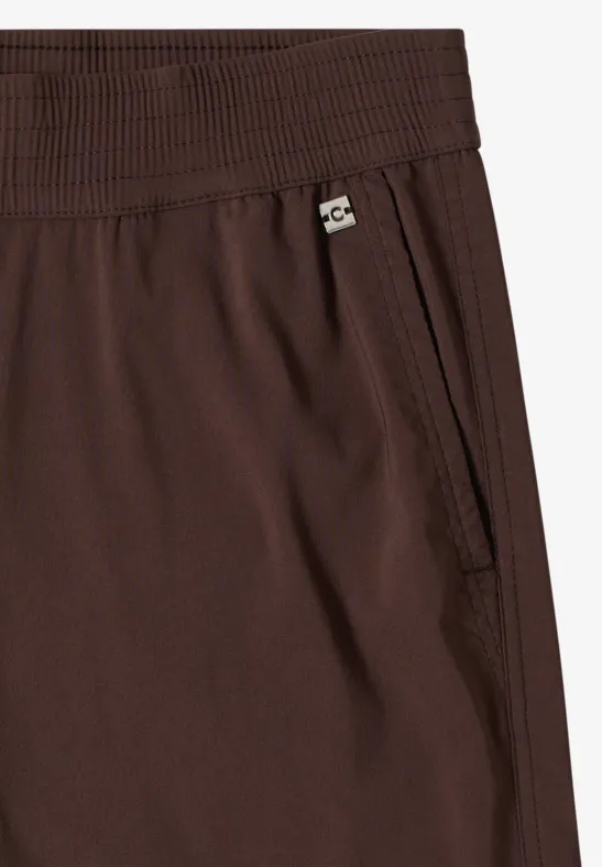 Hoch taillierte Wide Leg 7/8-Hose