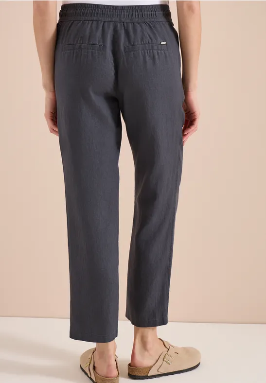 Legere Slim-Leg Leinenhose