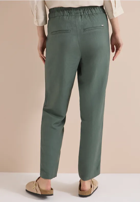 Loose Fit Leinenmix Hose
