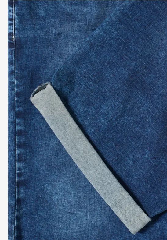 Bermuda-Jeansshorts mit weitem Bein