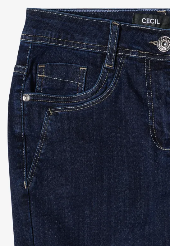 Straight Leg Jeans mit mittlerer Leibhöhe