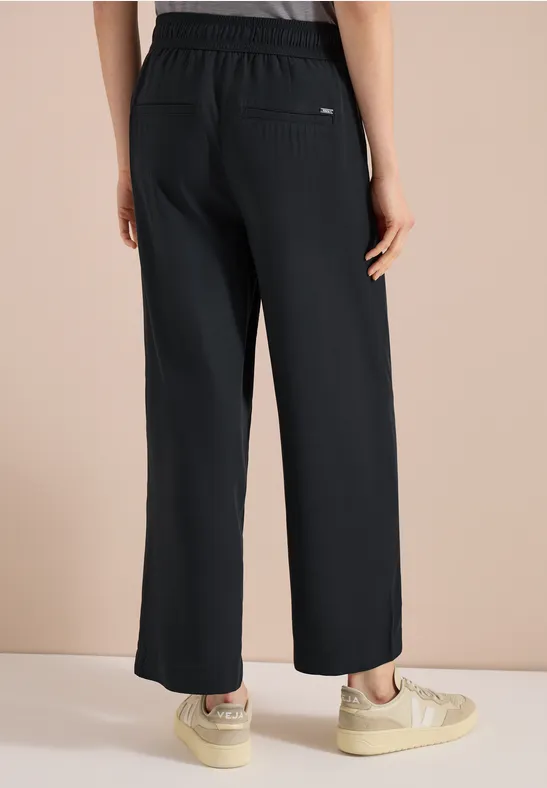 High Waist Weitbein-Hose