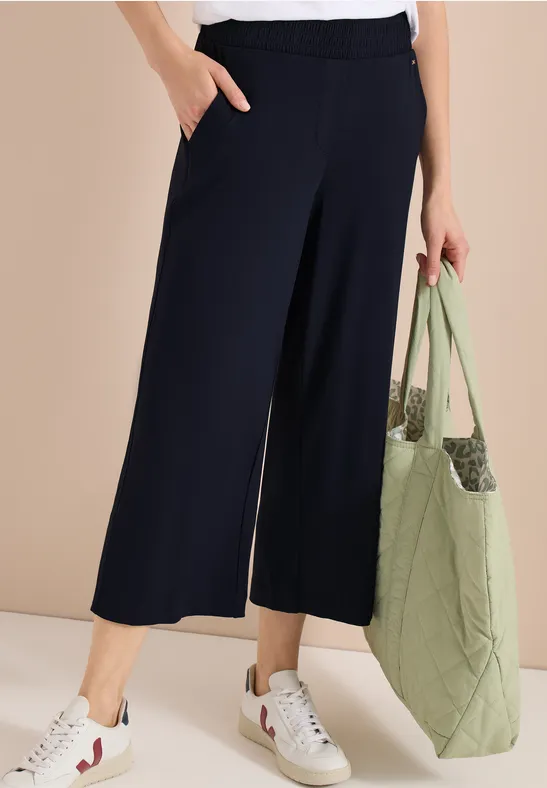 Hochtaillierte Culotte im Loose Fit