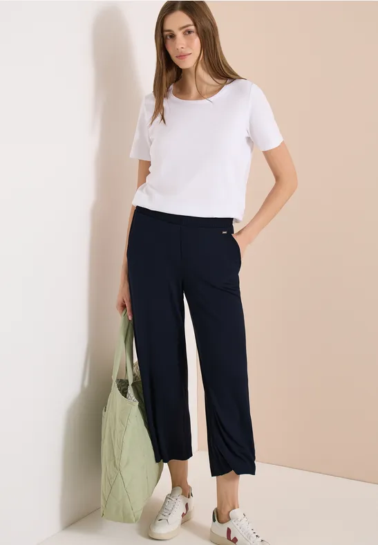 Hochtaillierte Culotte im Loose Fit