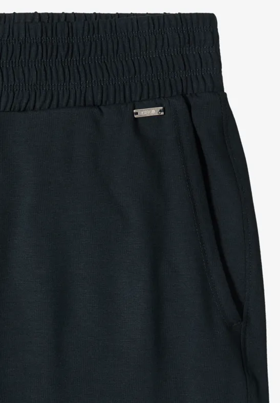 Fließende High-Waist Culotte mit weitem Bein