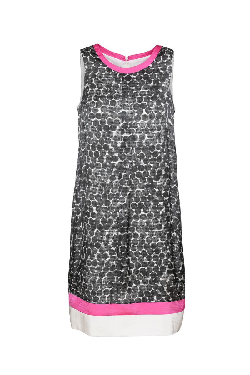 Grafisch gemustertes A-Linien-Kleid