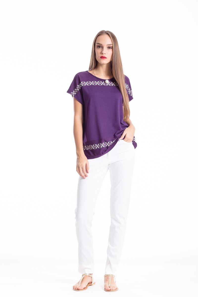 Vielseitige Stretchhose mit geradem Bein