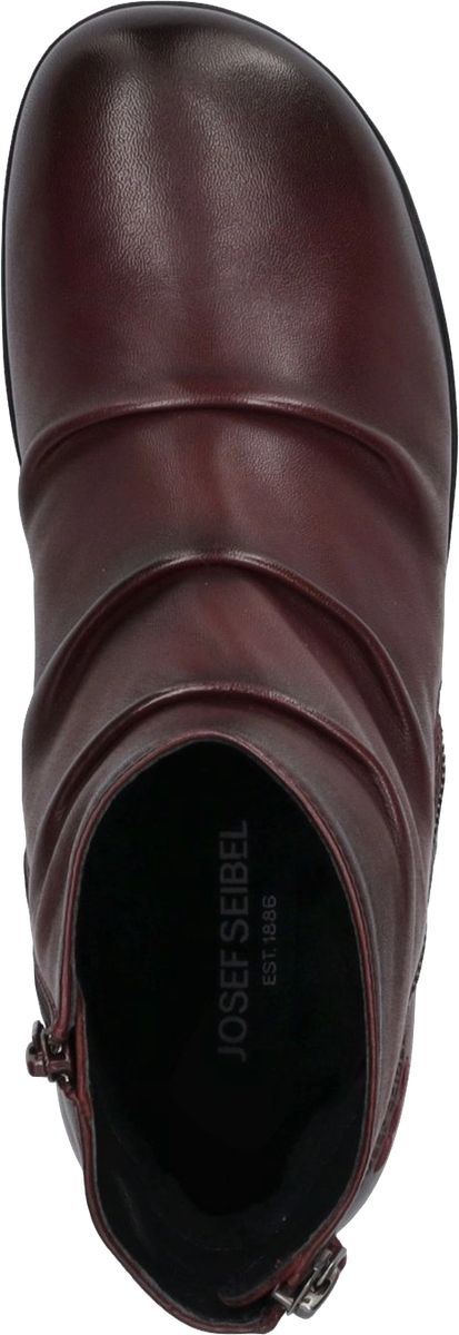 Geraffte Nappa-Leder Stiefeletten