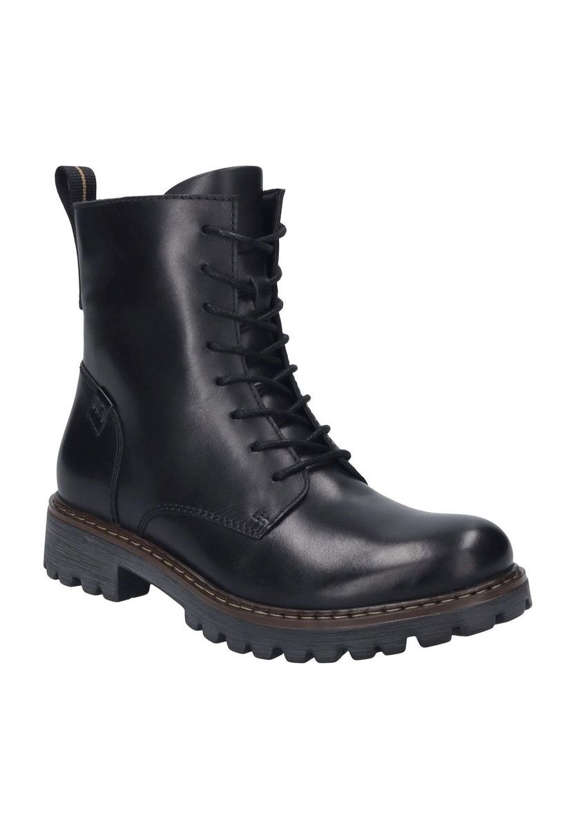 Robuste Schnürstiefeletten mit Profilsohle