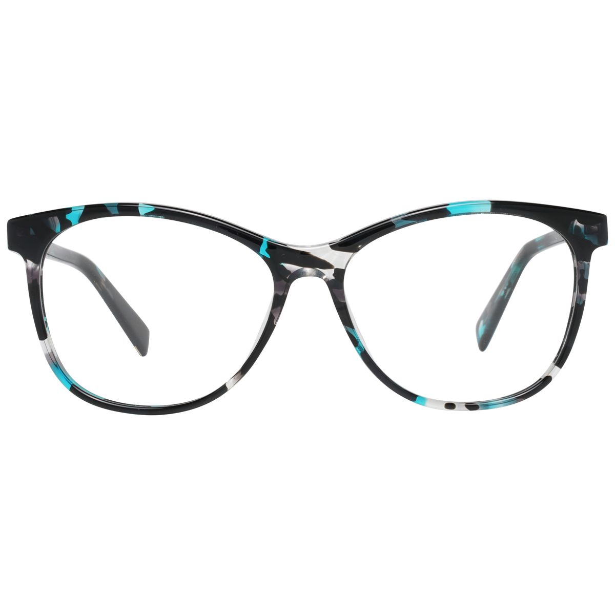 Gemusterte Cat-Eye Brillenfassung