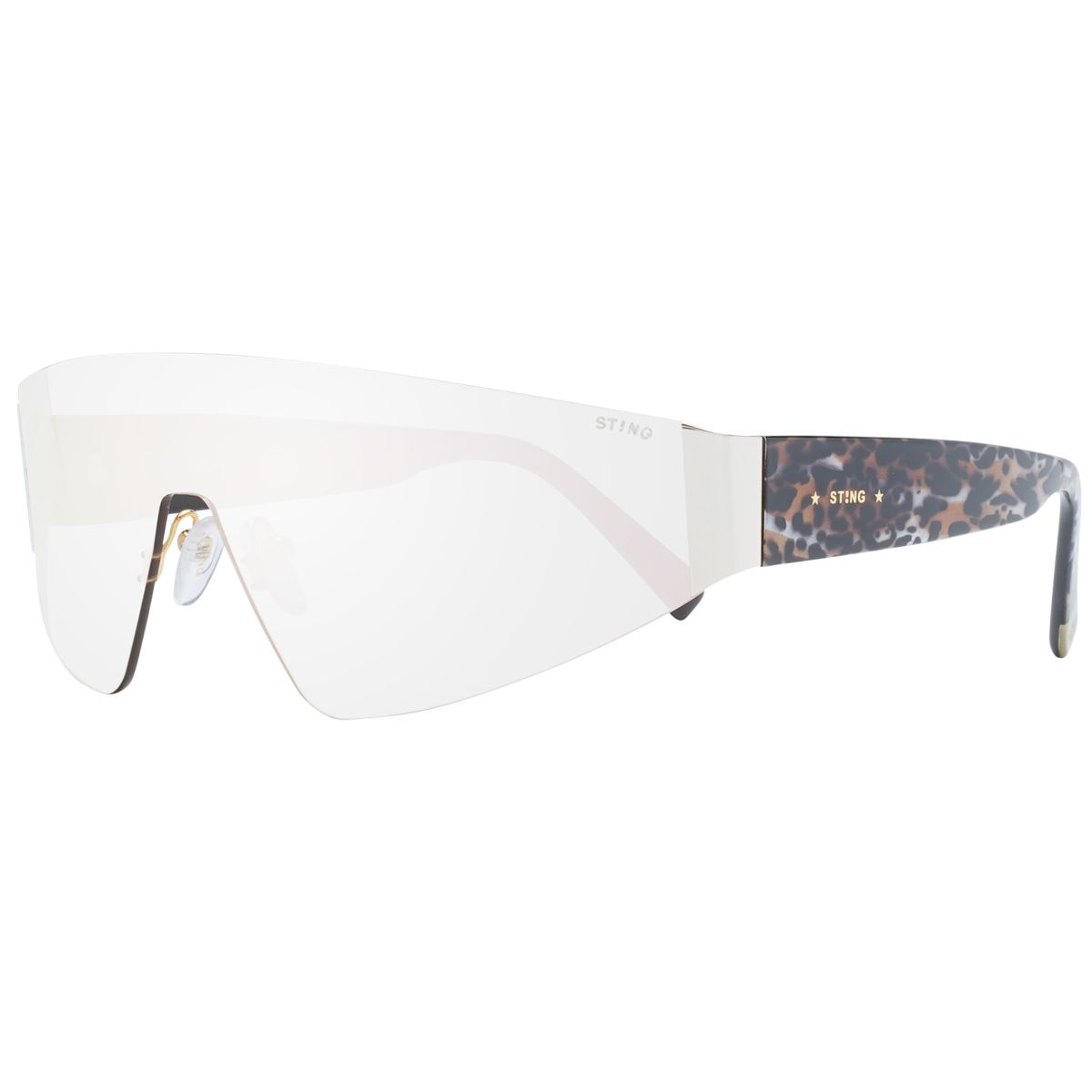 Moderne randlose verspiegelte Shield-Sonnenbrille