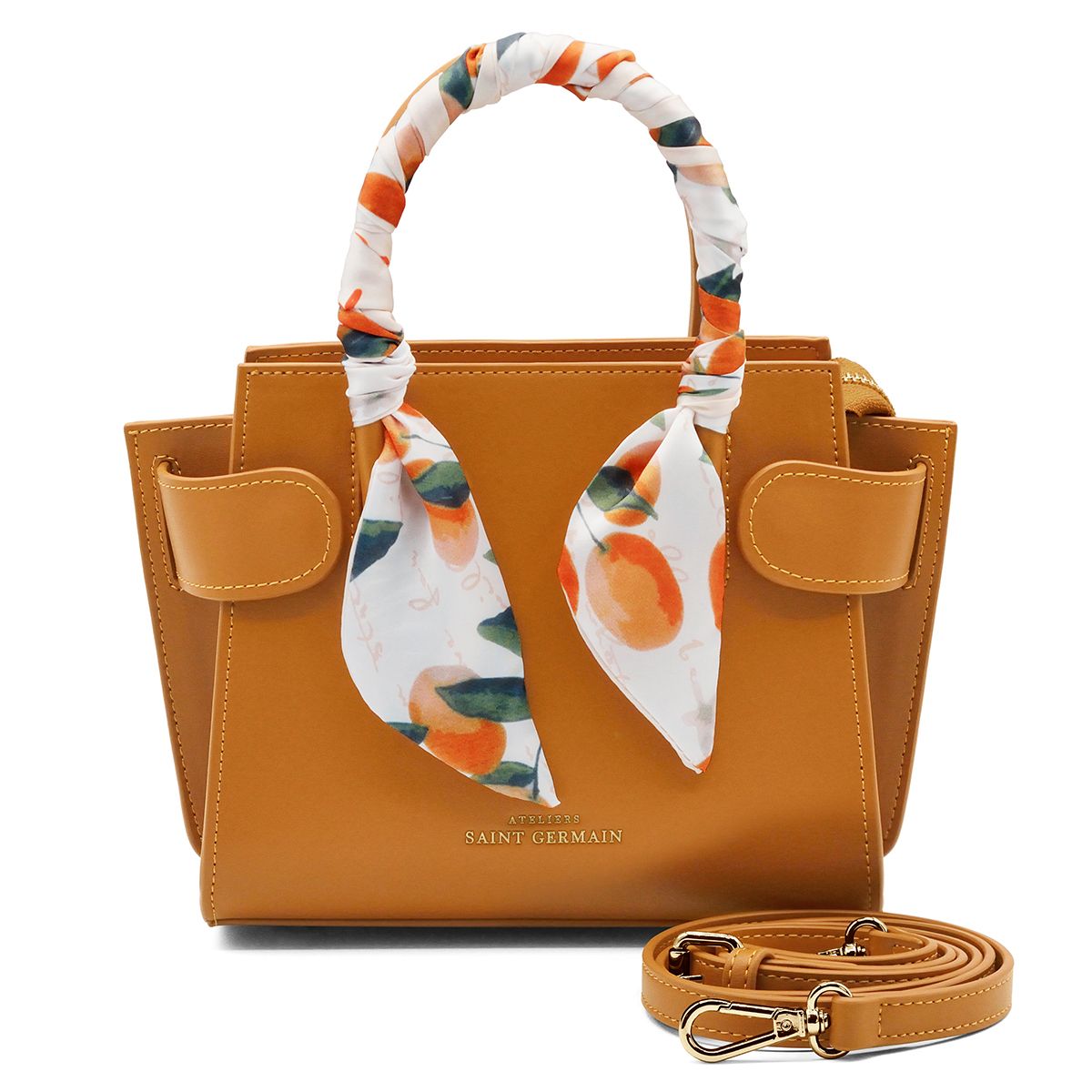 Elegante Lederhandtasche mit Henkel