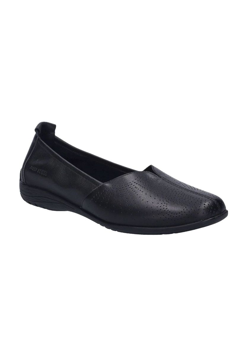 Perforierte Leder-Slipper Ballerinas