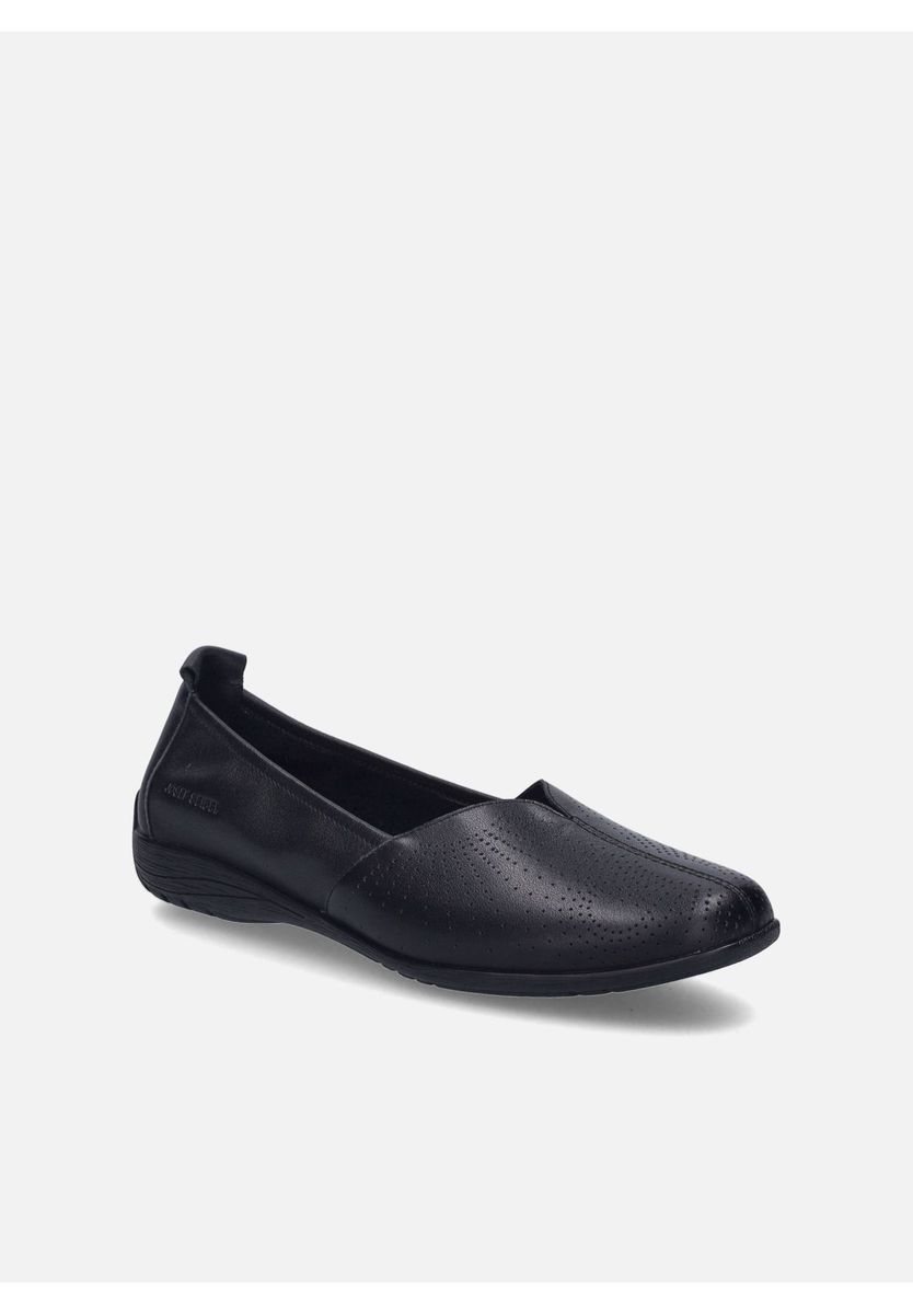 Perforierte Leder-Slipper Ballerinas
