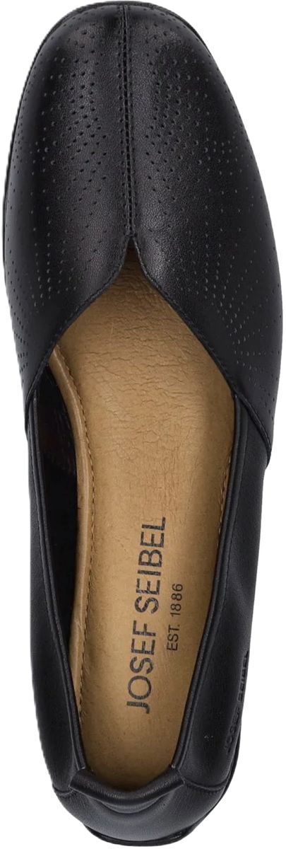 Perforierte Leder-Slipper Ballerinas