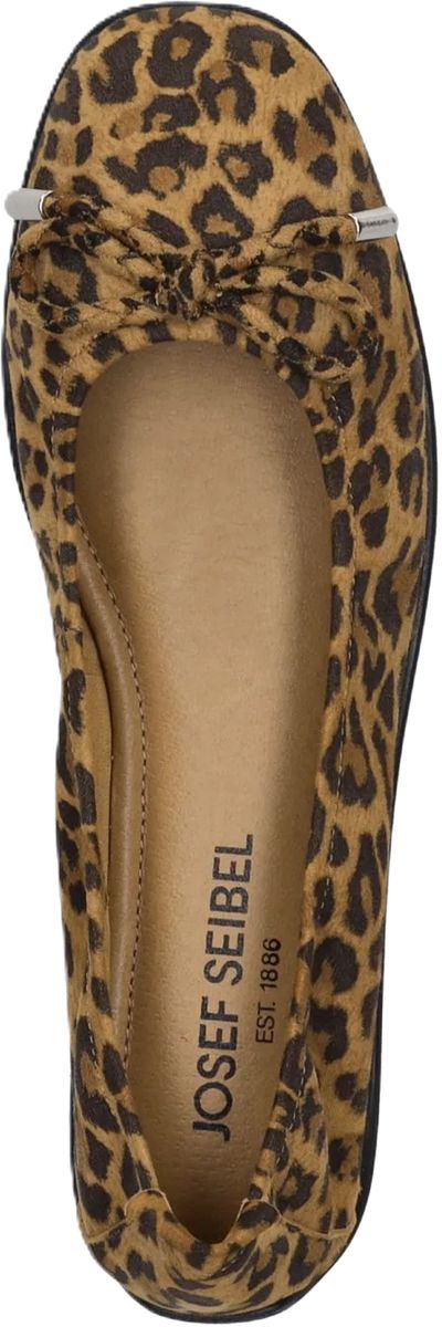 Leopard-Print Ballerinas aus Wildleder