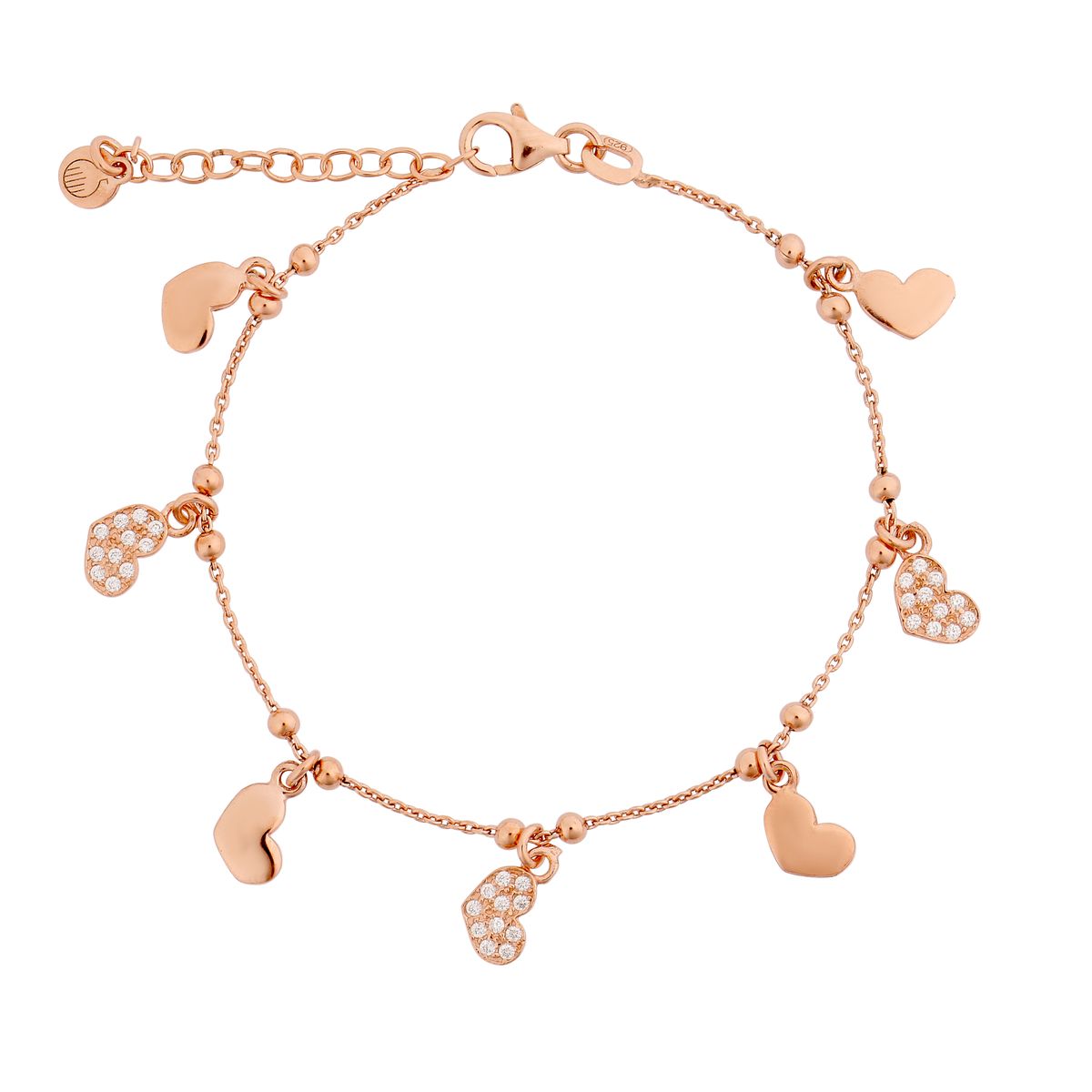 'Elisa' Herz-Charm-Armband