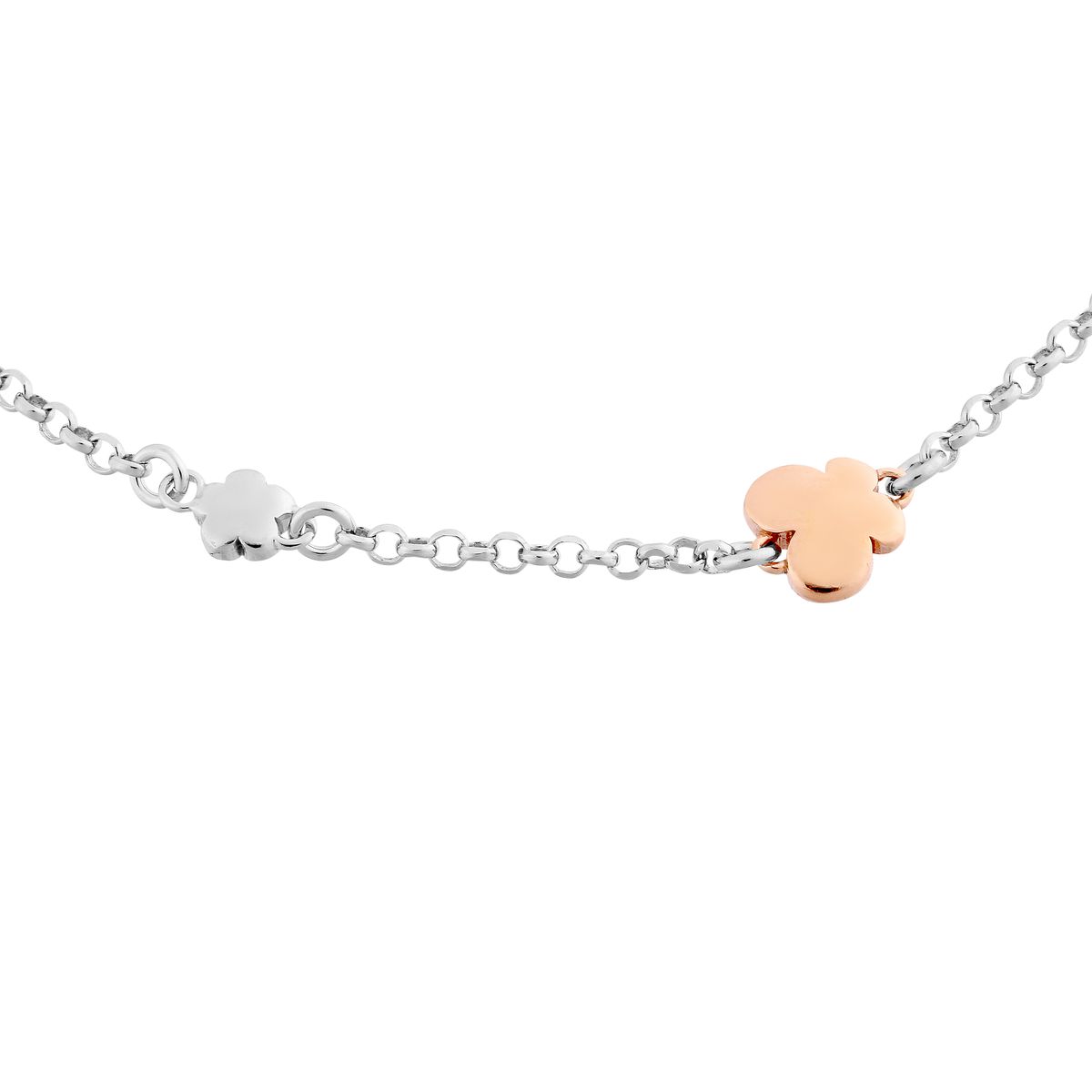 Kettenarmband mit Blumenanhängern