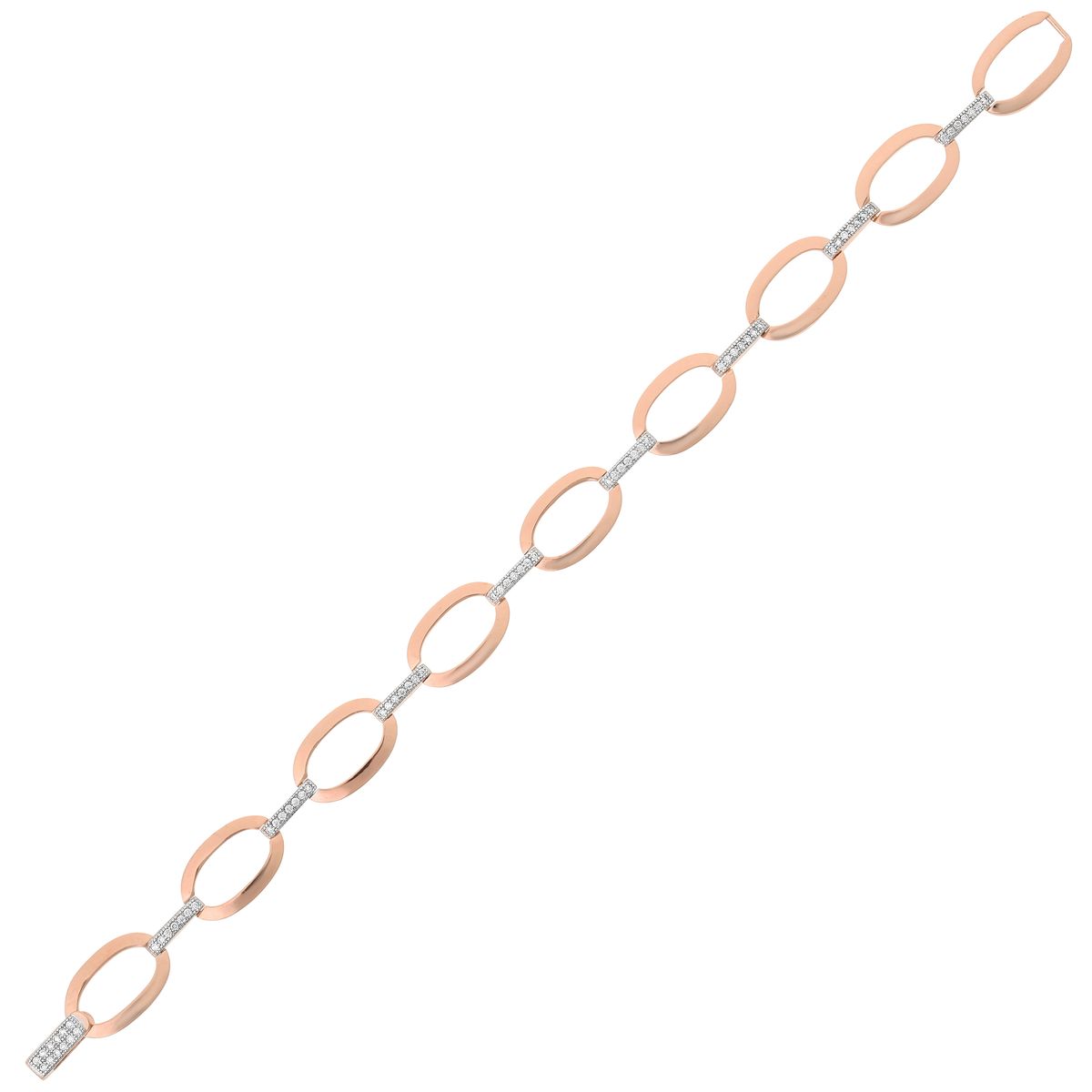 Elegante schimmernde geometrische Gliederkette