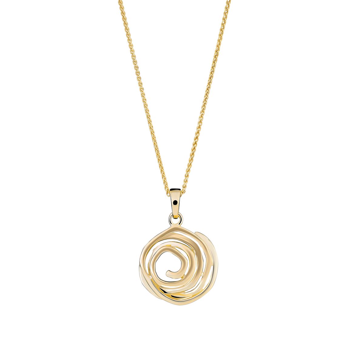 Elegante Halskette mit Spiral-Anhänger