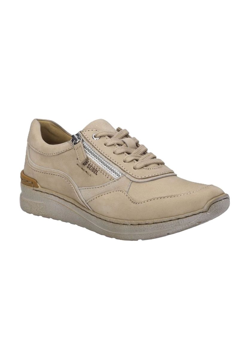 Bequeme Leder-Sneaker mit Reißverschluss