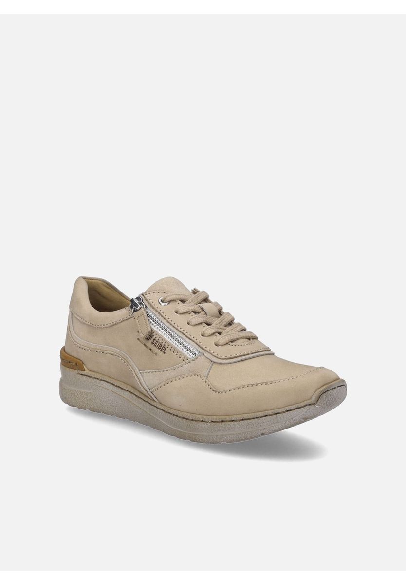 Bequeme Leder-Sneaker mit Reißverschluss
