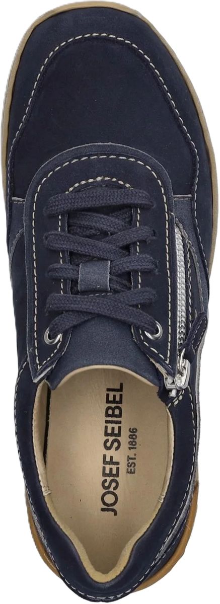 Leder-Sneaker mit seitlichem Reißverschluss