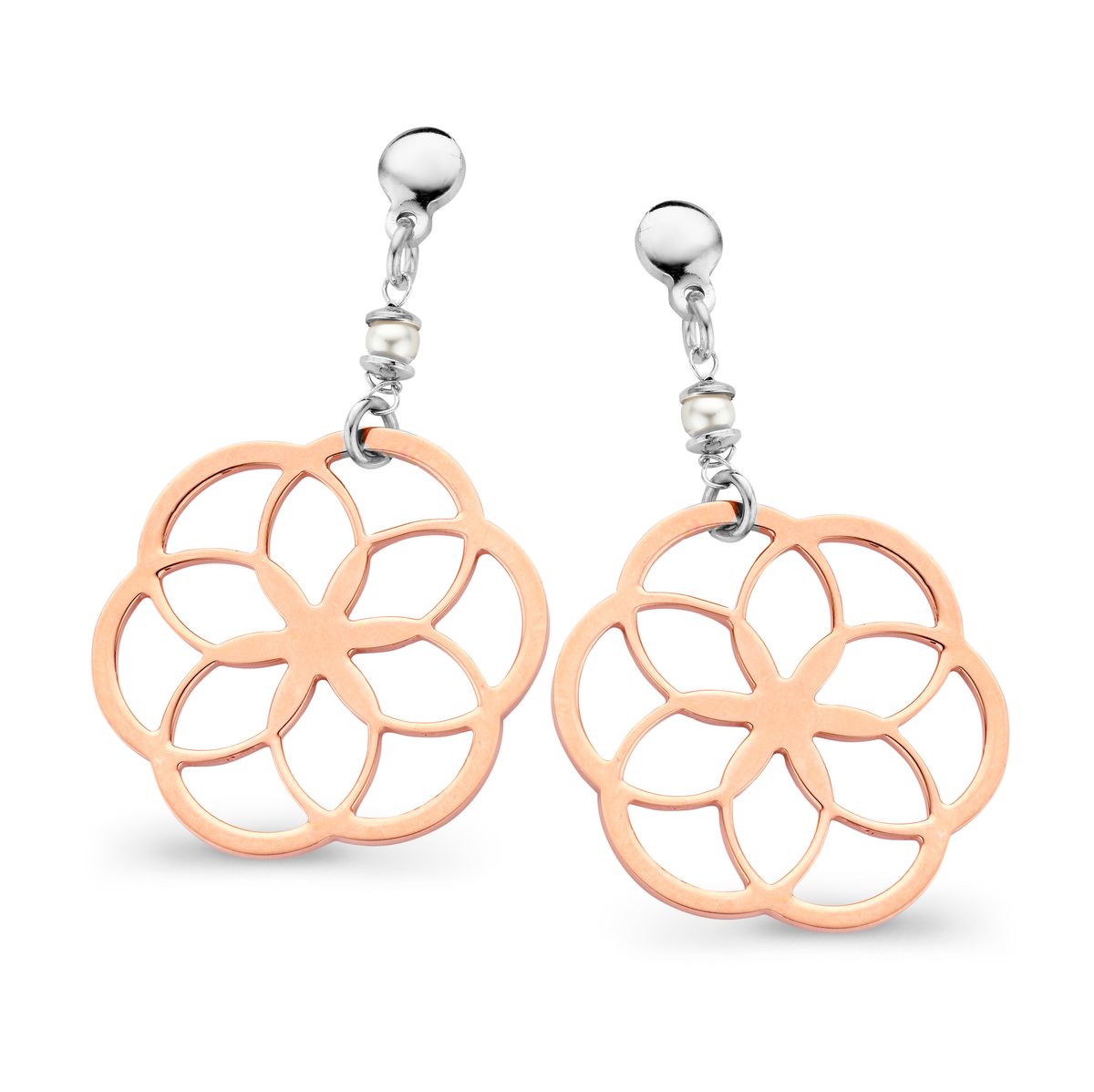 Zahara Geometrische Floral-Ohrhänger