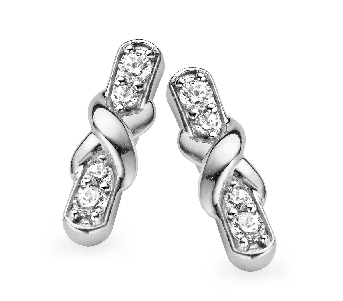 Elegante Infinity-Knoten Ohrstecker