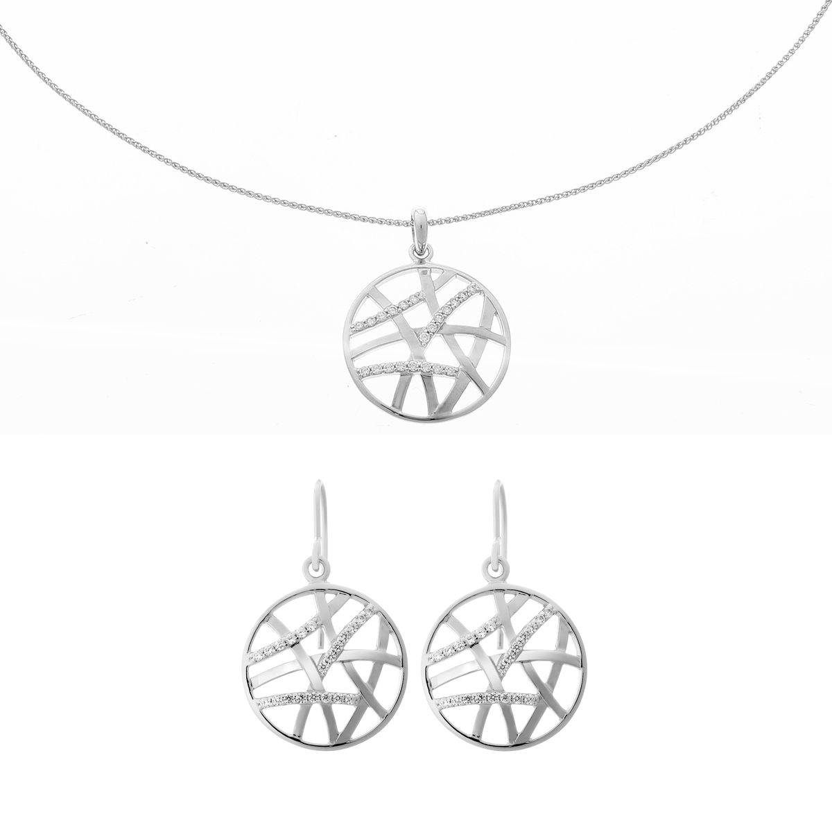 Amabella Gittermuster Schmuckset