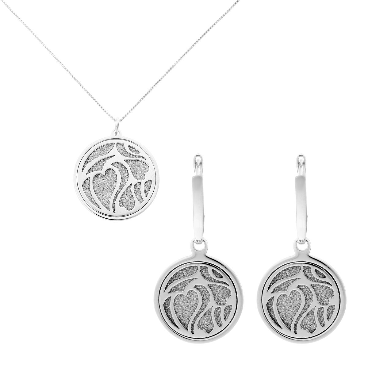 Elegantes Schmuckset mit Herzmotiv
