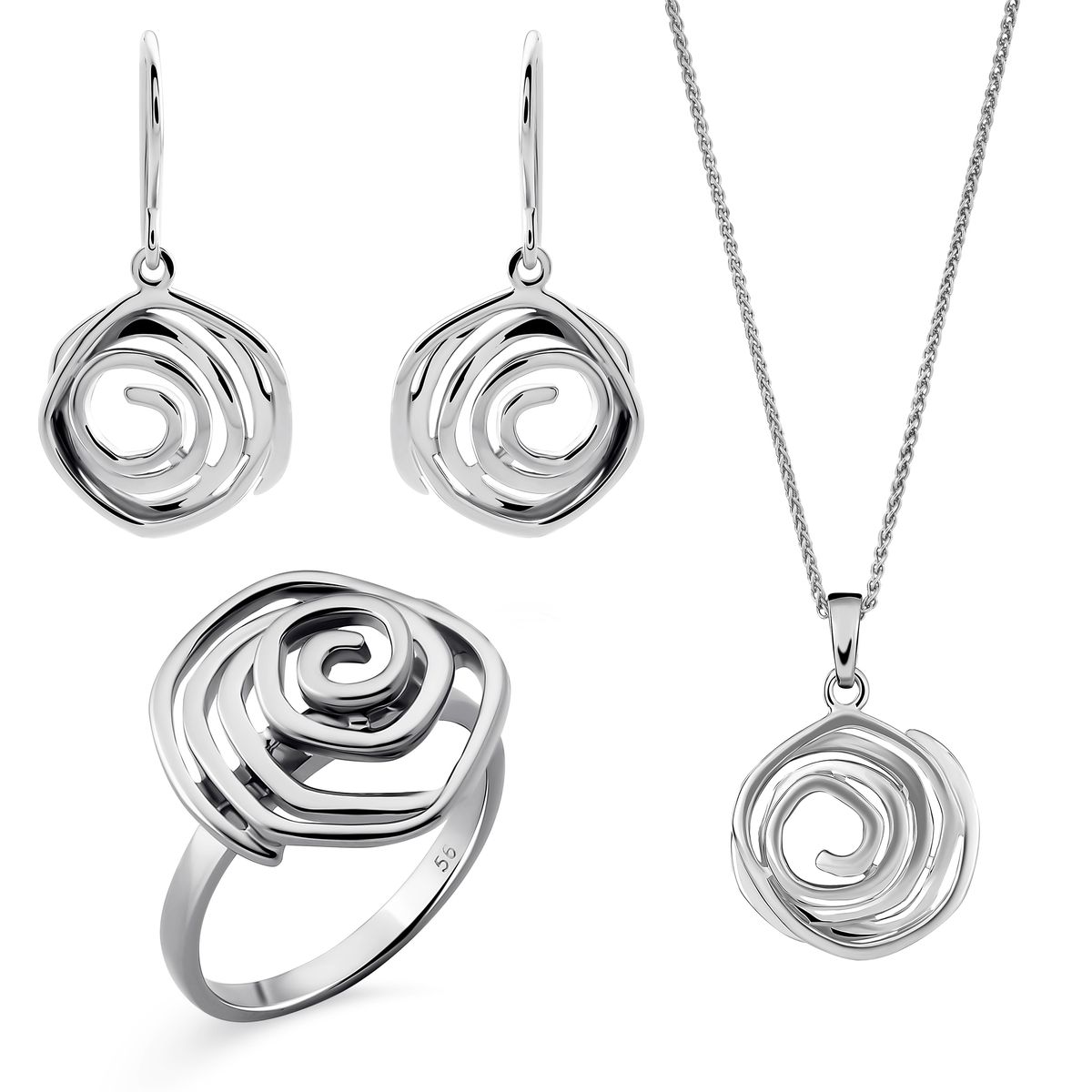 Apolline Spiralrosen Schmuckset
