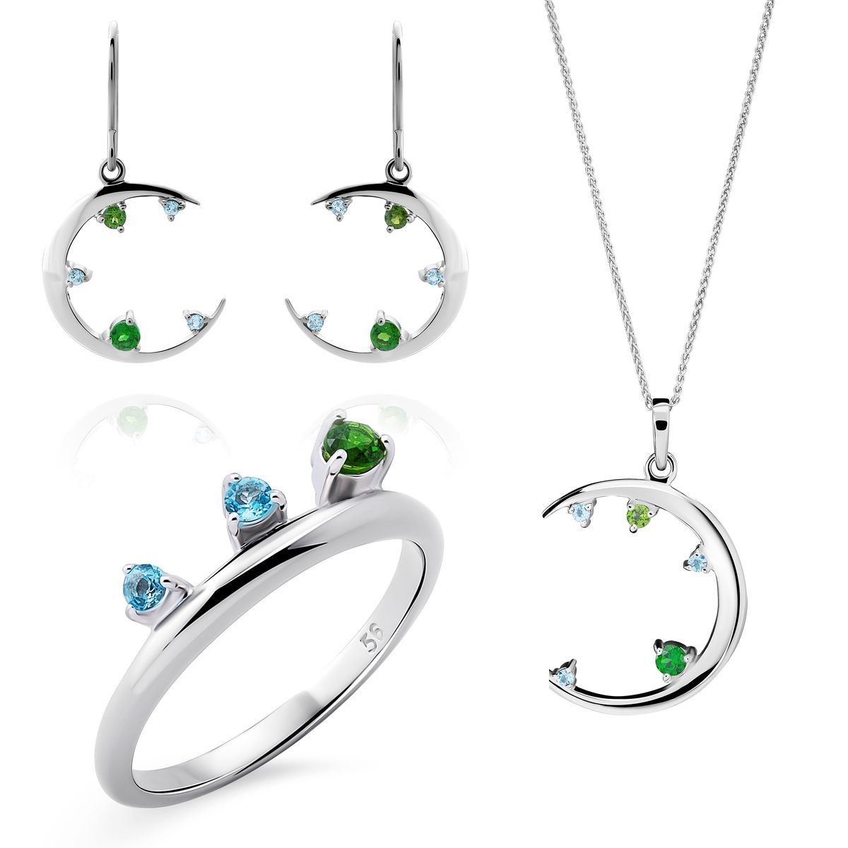 Himmlisches Sichelmond Schmuckset