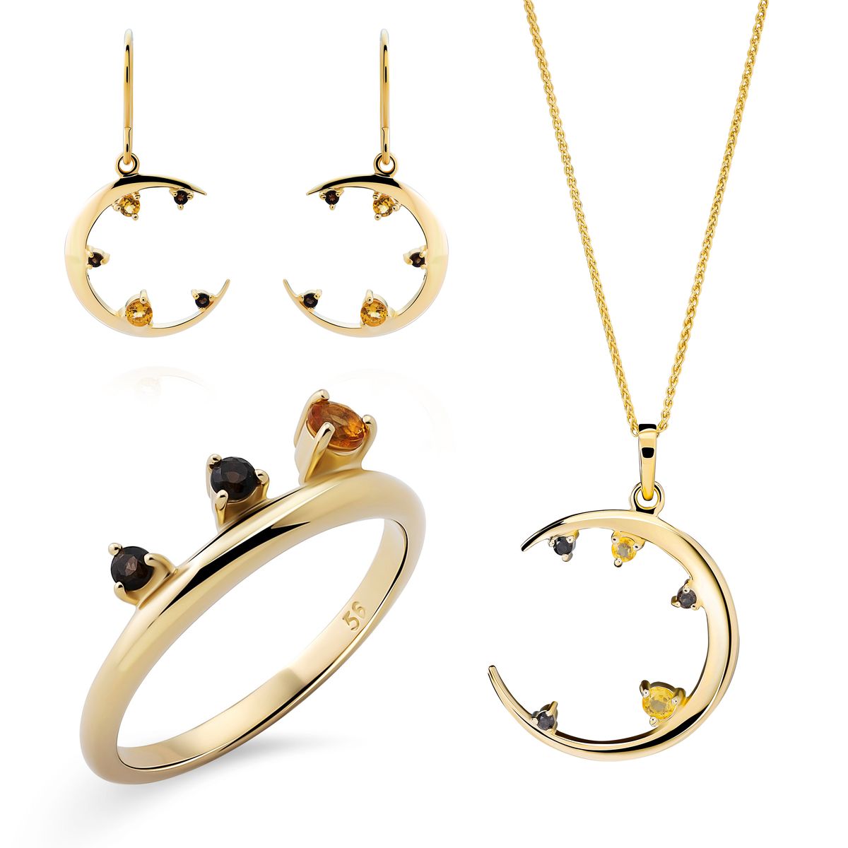 Eline Mondsichel-Schmuckset
