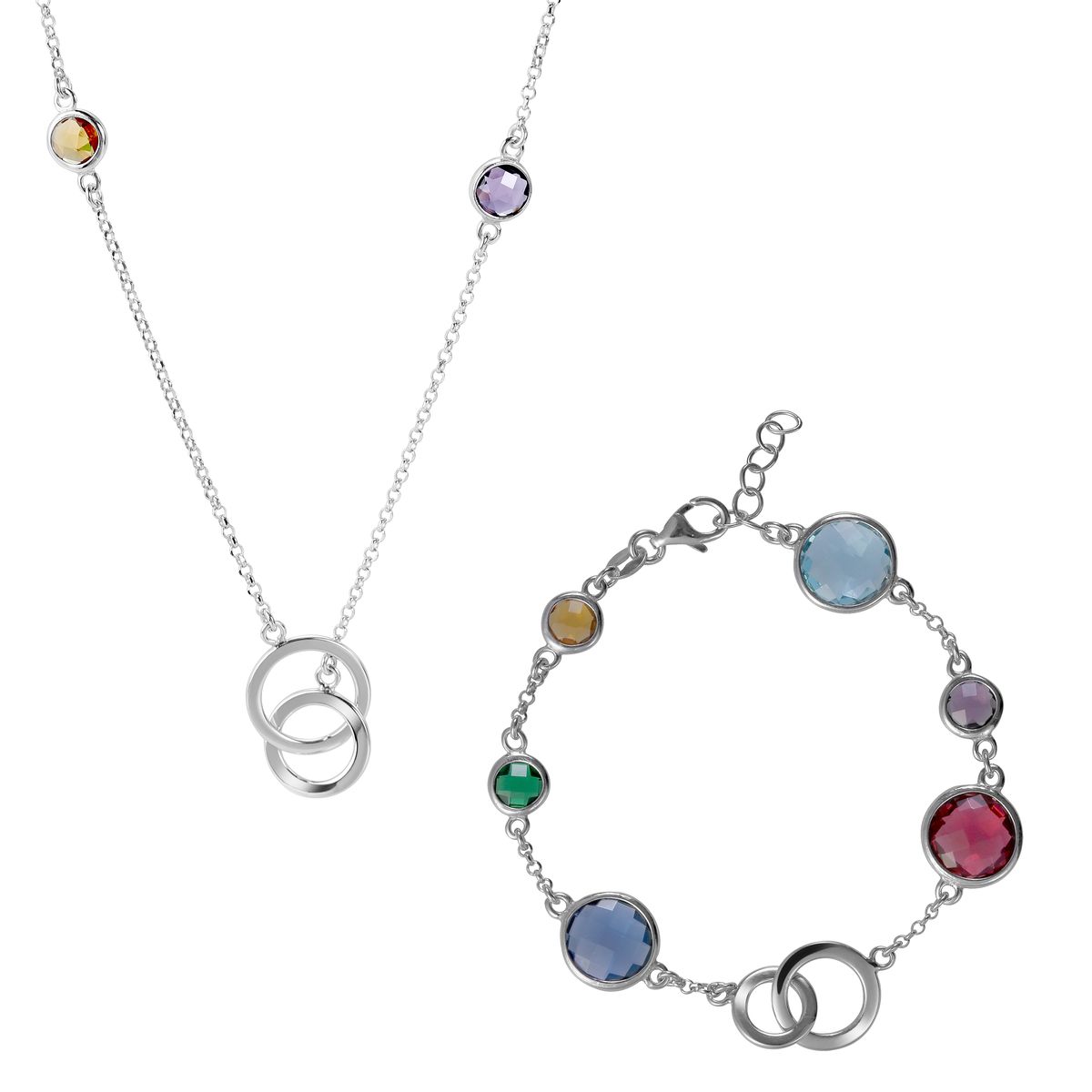 Eloise Schmuckset mit verschlungenen Ringen