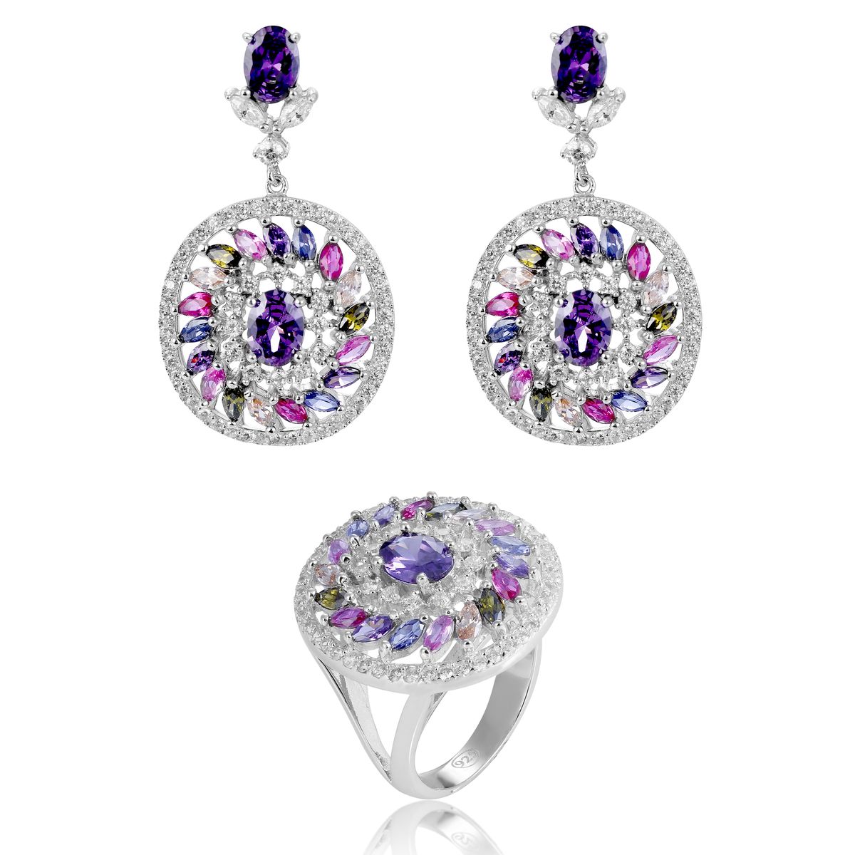 'Enya' Sterling Silber Schmuckset