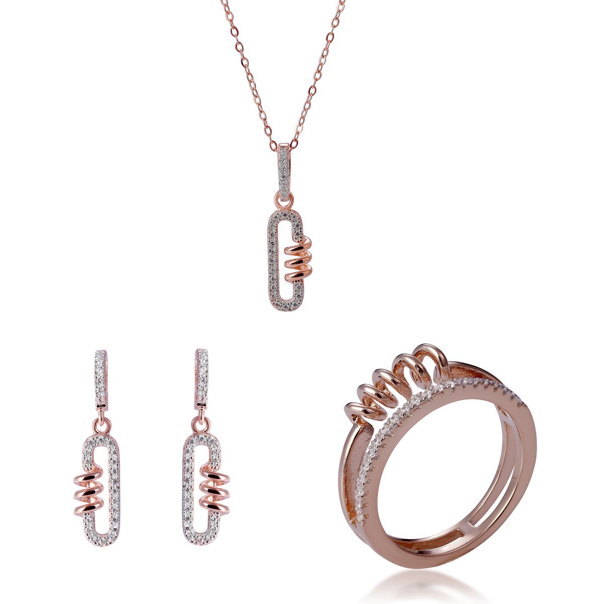 Elegantes Schmuckset im Gliederdesign