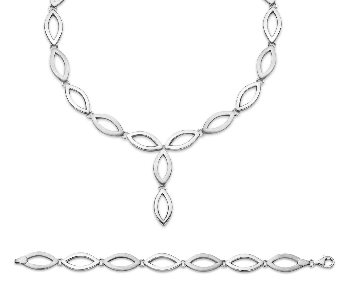 Elegantes Schmuckset mit Gliederkette